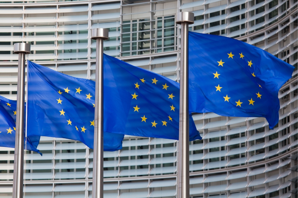 EU European Union Flags Four.Split Block 960X640