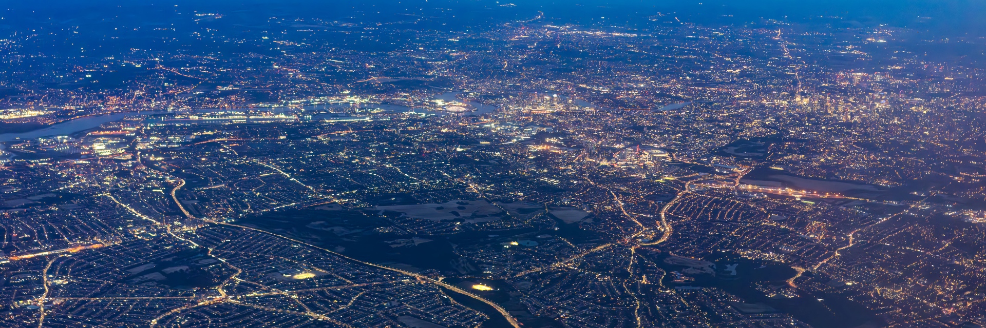 Electricity City Night.Banner 1920X640